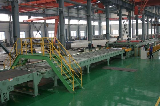 3 12 mm materiaaldikte mobiele spoelnivelmachine voor snijden en palletiseren