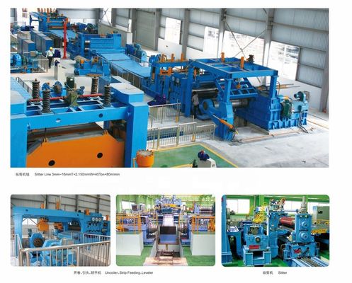 2 12 Snijlijnen Metalen staal spoel Snijmachine hoge snelheid Lange snijlijn